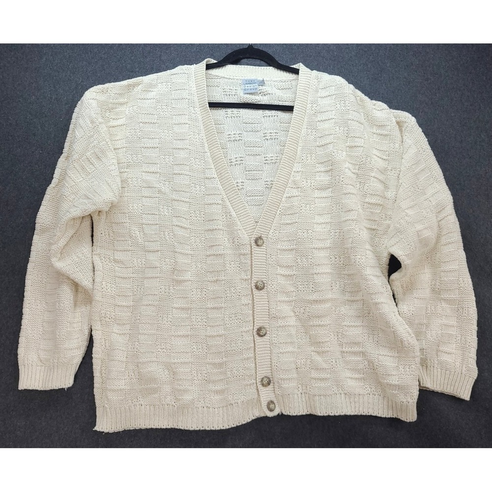 Tony Lambert Design Group Cotton Xxl Cardigan Sweater Grandpacore